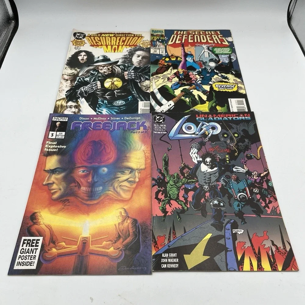 Lot of 32 90's Comic Books Arsenal Bloodlines Excalibur Anarky & MORE! DC/Marvel